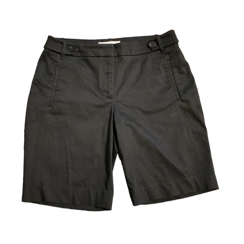 LOFT size 6 black shorts cotton and spandex